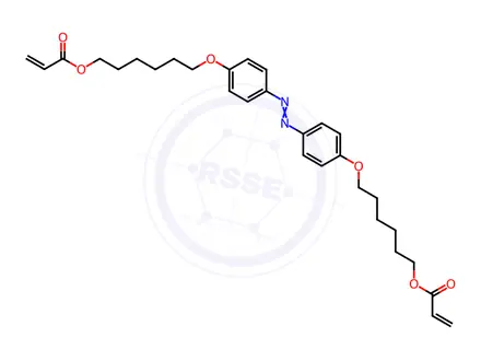 Chemical structure of 4,4'-Bis[6-(acryloyloxy)hexyloxy]azobenzene
