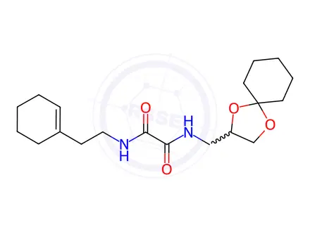 Chemical structure of N1-((1,4-Dioxaspiro[4.5]decan-2-yl)methyl)-N2-(2-(cyclohex-1-en-1-yl)ethyl)oxalamide