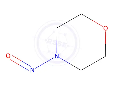 Chemical structure of N-nitrosomorpholine