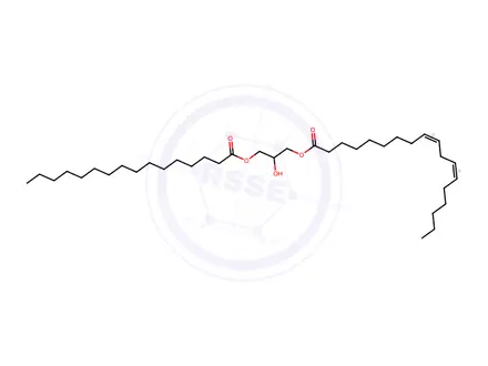 Chemical structure of 1-Linoleoyl-3-palmitoyl-rac-glycerol