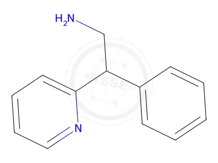 Chemical structure of 2-Phenyl-2-(pyridin-2-yl)ethan-1-amine