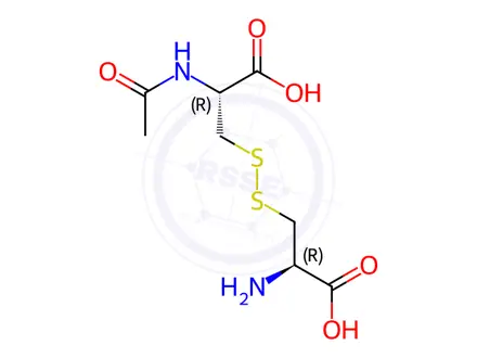 Chemical structure of Acetylcysteine Impurity 385