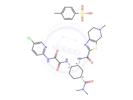 Chemical structure of Edoxaban EP Impurity G (4-Methylbenzenesulfonate)