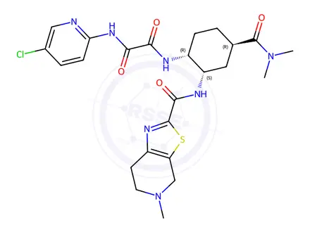 Chemical structure of ent-Edoxaban(4-Methylbenzenesulfonate)