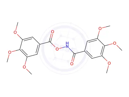 Chemical structure of N-(3,4,5-trimethoxybenzoyloxy)-3,4,5-trimethoxybenzamide