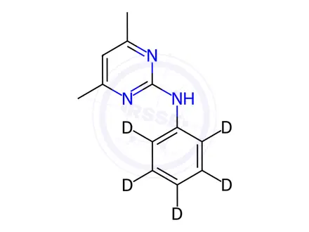 Chemical structure of Pyrimethanil-[D5]