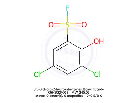 Chemical structure of 3,5-Dichloro-2-hydroxybenzenesulfonyl fluoride