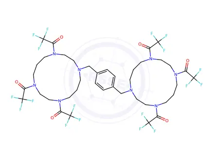 Chemical structure of Plerixafor Hexa(Trifluoroacetic Acid Salt)