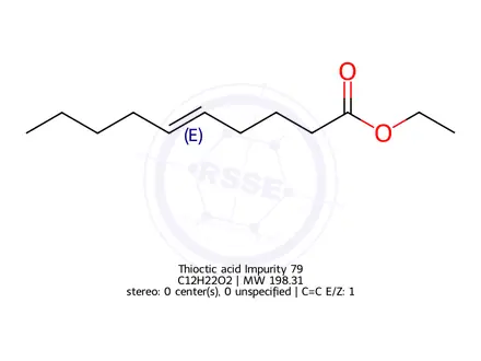 Chemical structure of Thioctic acid Impurity 170