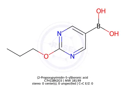 Chemical structure of (2-Propoxypyrimidin-5-yl)boronic acid