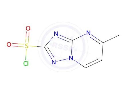 Chemical structure of 5-Methyl-[1,2,4]triazolo[1,5-a]pyrimidine-2-sulfonyl chloride