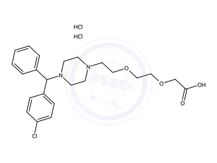 Chemical structure of Cetirizine Hydrochloride Impurity 13 (Cetirizine Dihydrochloride EP Impurity E Dihydrochloride)