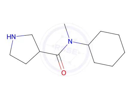 Chemical structure of n-cyclohexyl-n-methylpyrrolidine-3-carboxamide