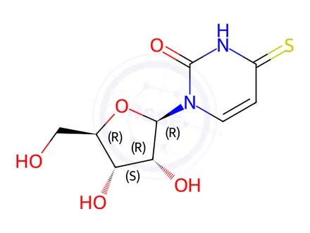 Chemical structure of 4-Thiouridine