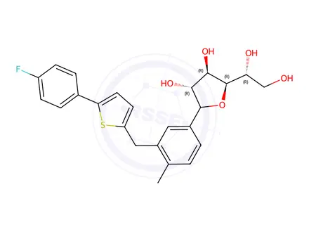 Chemical structure of Canagliflozin Impurity 86