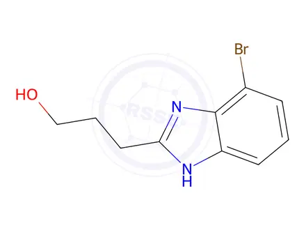 Chemical structure of 3-(4-Bromo-1H-benzo[d]imidazol-2-yl)propan-1-ol