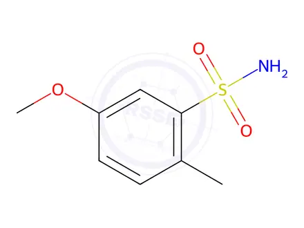 Chemical structure of 5-methoxy-2-methylbenzene-1-sulfonamide