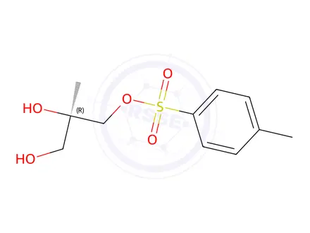 Chemical structure of (R)-2,3-dihydroxy-2-methylpropyl 4-methylbenzenesulfonate