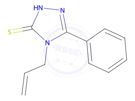 Chemical structure of 2,4-Dihydro-5-phenyl-4-(2-propen-1-yl)-3H-1,2,4-triazole-3-thione