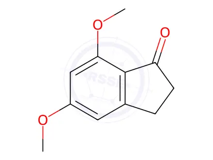 Chemical structure of 5,7-Dimethoxy-2,3-dihydroinden-1-one