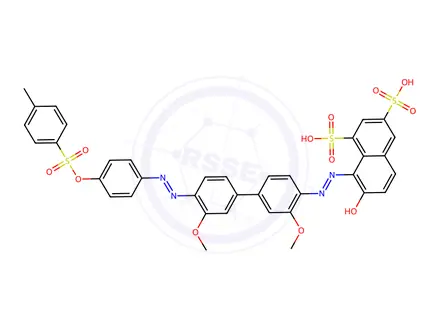 Chemical structure of Acid Red 128 Monomer