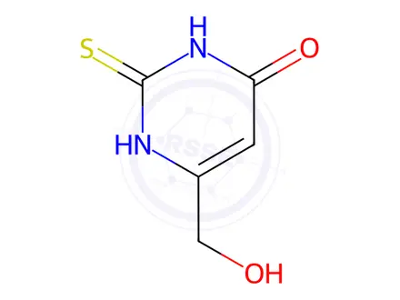 Chemical structure of 6-(HYDROXYMETHYL)-2-THIOURACI