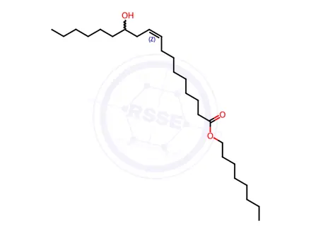 Chemical structure of octyl (R)-12-hydroxyoleate