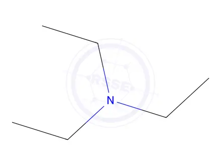 Chemical structure of Triethylamine