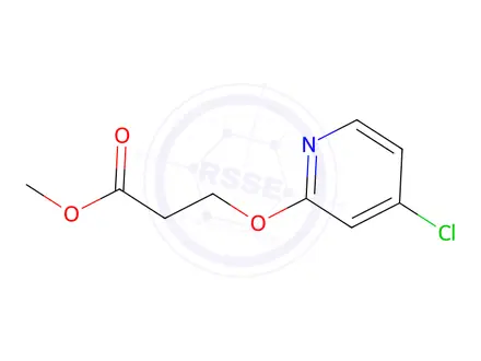 Chemical structure of Methyl 3-((4-chloropyridin-2-yl)oxy)propanoate