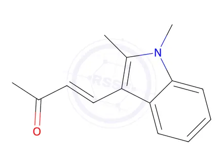 Chemical structure of (E)-4-(1,2-Dimethyl-1H-indol-3-yl)but-3-en-2-one