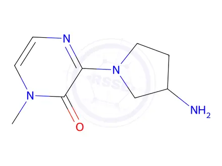 Chemical structure of 3-(3-Aminopyrrolidin-1-yl)-1-methylpyrazin-2(1h)-one