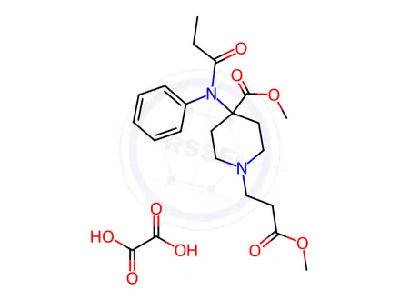 Chemical structure of Remifentanil Oxalate (1.0 mg/mL in Methanol)