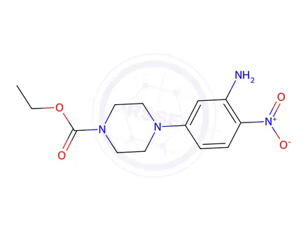 Chemical structure of Ethyl 4-(3-Amino-4-Nitrophenyl)Piperazine-1-Carboxylate