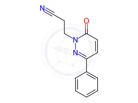 Chemical structure of 3-(6-Oxo-3-phenylpyridazin-1(6H)-yl)propanenitrile