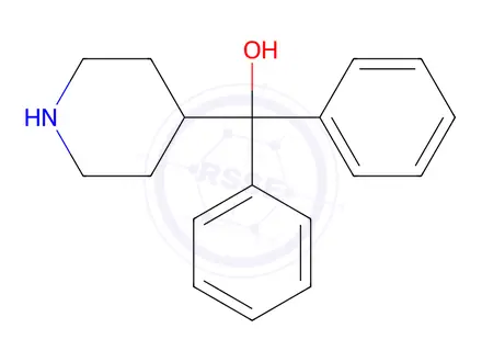 Chemical structure of α,α-Diphenyl-4-piperidinemethanol