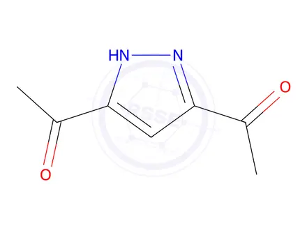Chemical structure of 3,5-Diacetylpyrazole