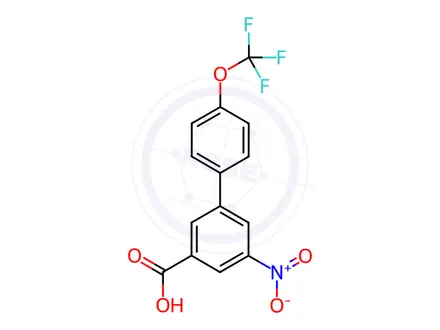 Chemical structure of 5-Nitro-3-(4-trifluoromethoxyphenyl)benzoic Acid