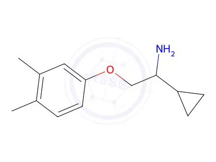 Chemical structure of [1-Cyclopropyl-2-(3,4-dimethylphenoxy)ethyl]amine