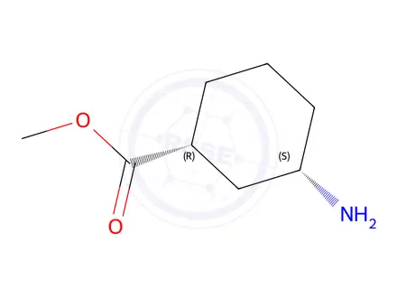 Chemical structure of Methyl (1R,3S)-3-aminocyclohexane-1-carboxylate