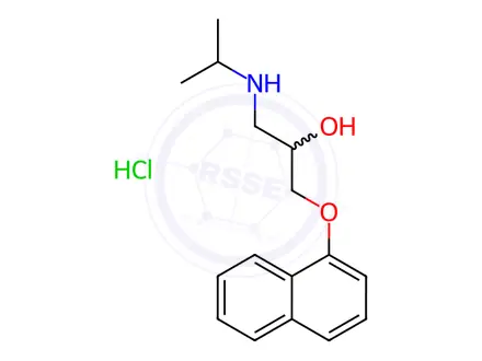 Chemical structure of Propranolol Hydrochloride