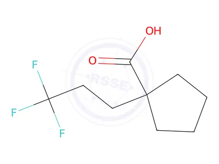 Chemical structure of 1-(3,3,3-Trifluoropropyl)cyclopentane-1-carboxylic acid