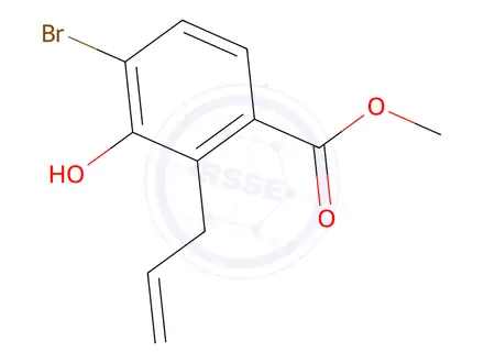 Chemical structure of Methyl 4-Bromo-3-hydroxy-2-(prop-2-en-1-yl)benzoate