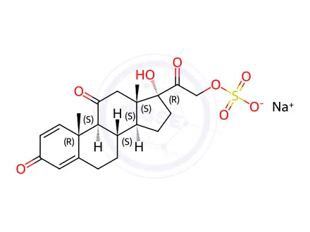 Chemical structure of Prednisone 21-Sulfate Ester Sodium Salt