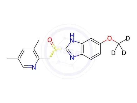 Chemical structure of Esomeprazole Sodium Impurity 2-d3 (Omeprazole EP Impurity B-d3) (Mixture of Enantiomers)