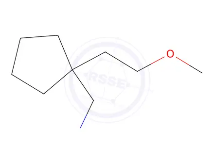 Chemical structure of [1-(2-methoxyethyl)cyclopentyl]methanamine
