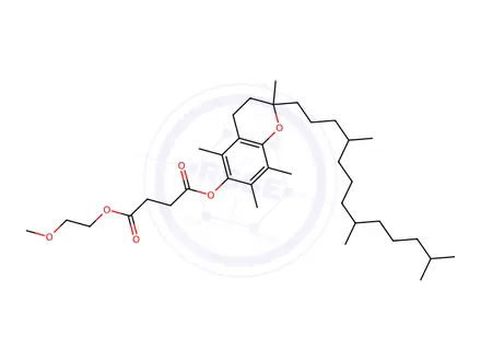 Chemical structure of DL-Alpha-Tocopherol methoxypolyethylene Glycol Succinate