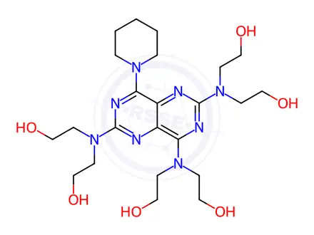 Chemical structure of Dipyridamole EP Impurity B (Dipyridamole USP Related Compound B)