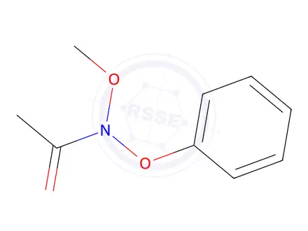 Chemical structure of Acetamide, N-methoxy-N-phenoxy-