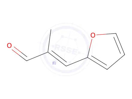 Chemical structure of (2e)-3-(Furan-2-yl)-2-methylprop-2-enal