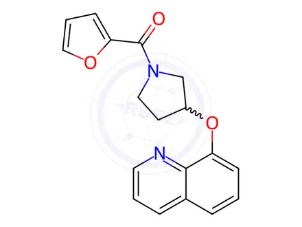 Chemical structure of Furan-2-yl(3-(quinolin-8-yloxy)pyrrolidin-1-yl)methanone